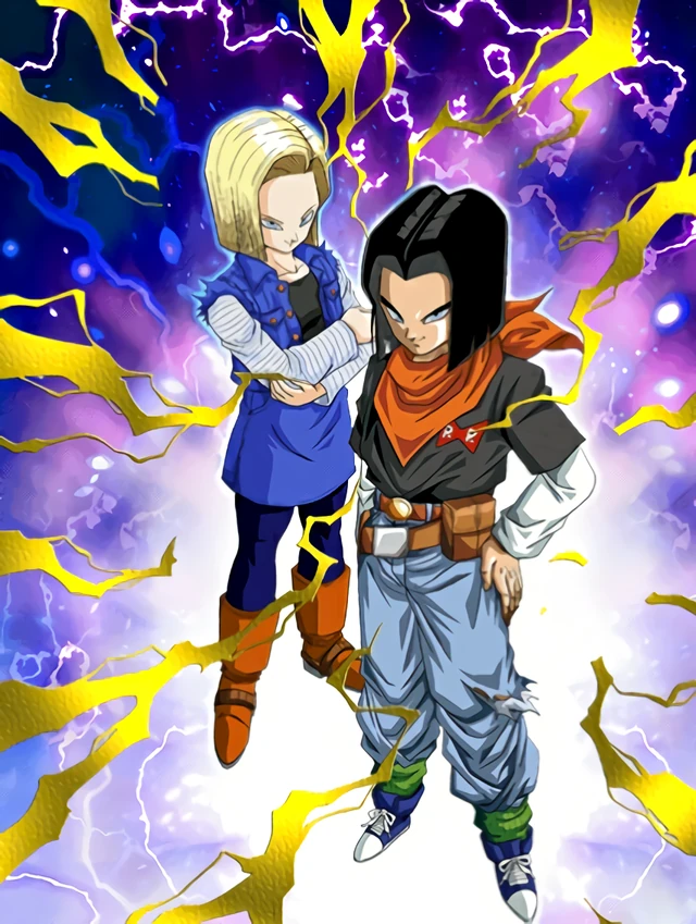 Androids #17 & #18 artwork