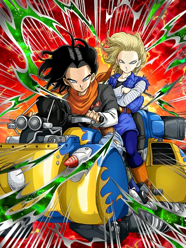 Androids #17 & #18 artwork