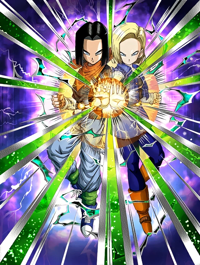 Androids #17 & #18 artwork