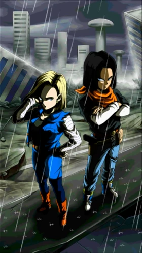 Androids #17 & #18 artwork