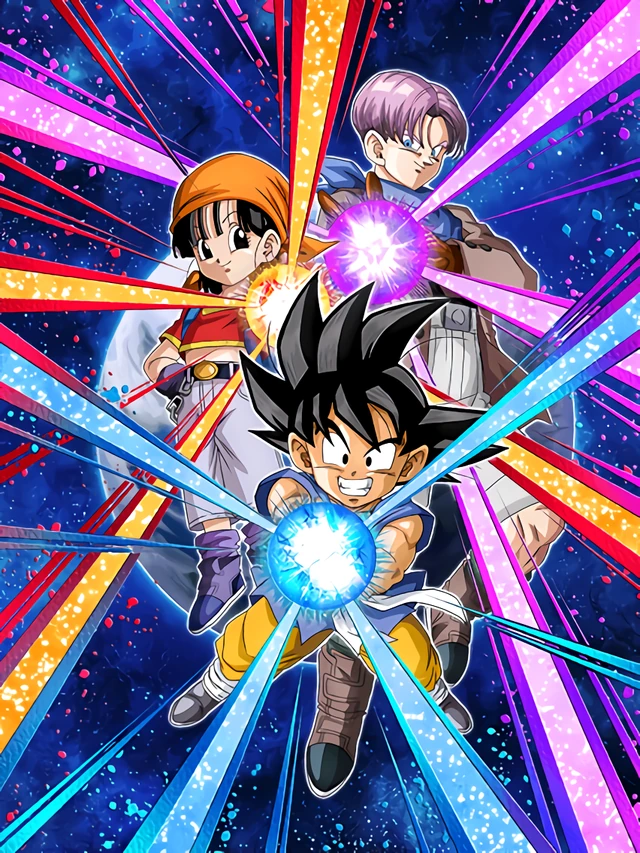 Goku (GT) & Pan (GT) & Trunks (GT) artwork