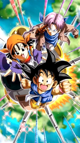 Goku (GT) & Pan (GT) & Trunks (GT) artwork