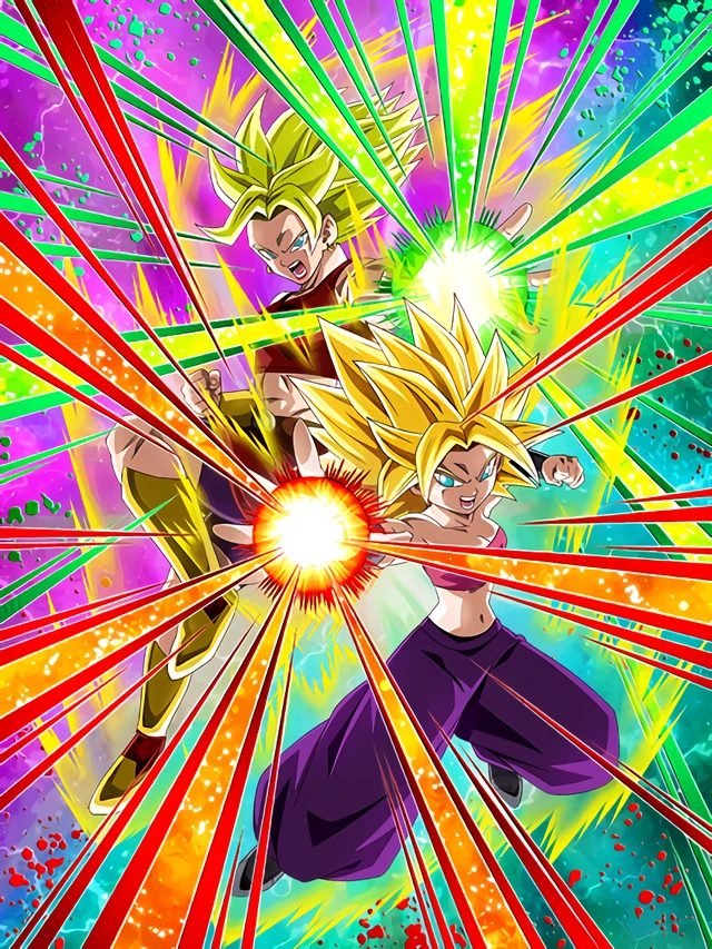 Super Saiyan Caulifla & Super Saiyan Kale artwork