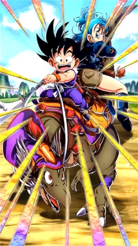 Goku (Youth) & Bulma (Youth) artwork
