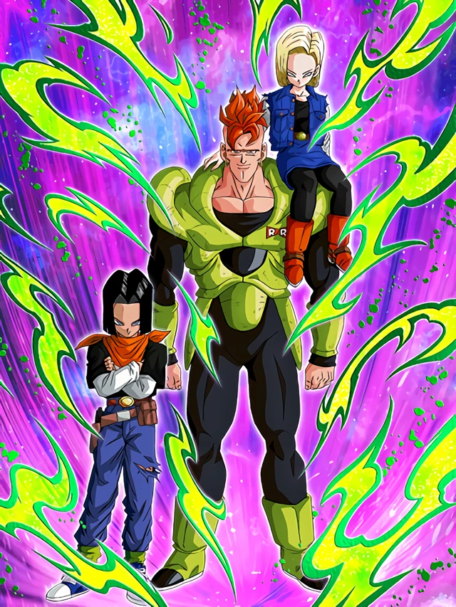 Androids #17 & #18 artwork