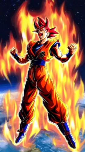 Super Saiyan God Goku artwork