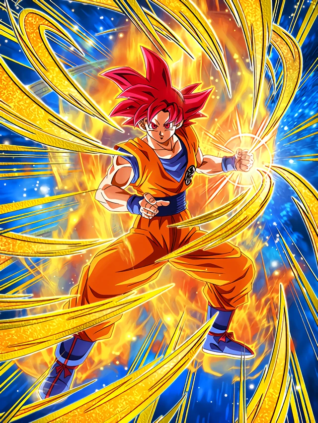 Super Saiyan God Goku artwork