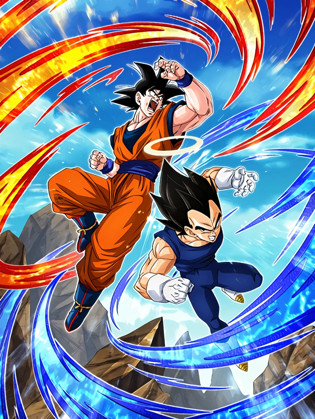 Goku & Vegeta (Angel) artwork