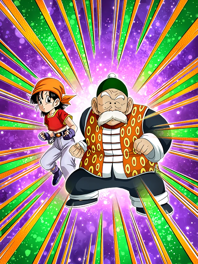 Grandpa Gohan & Pan (GT) artwork