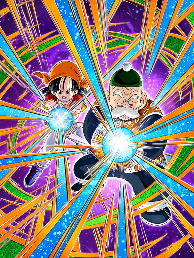 Grandpa Gohan & Pan (GT) artwork