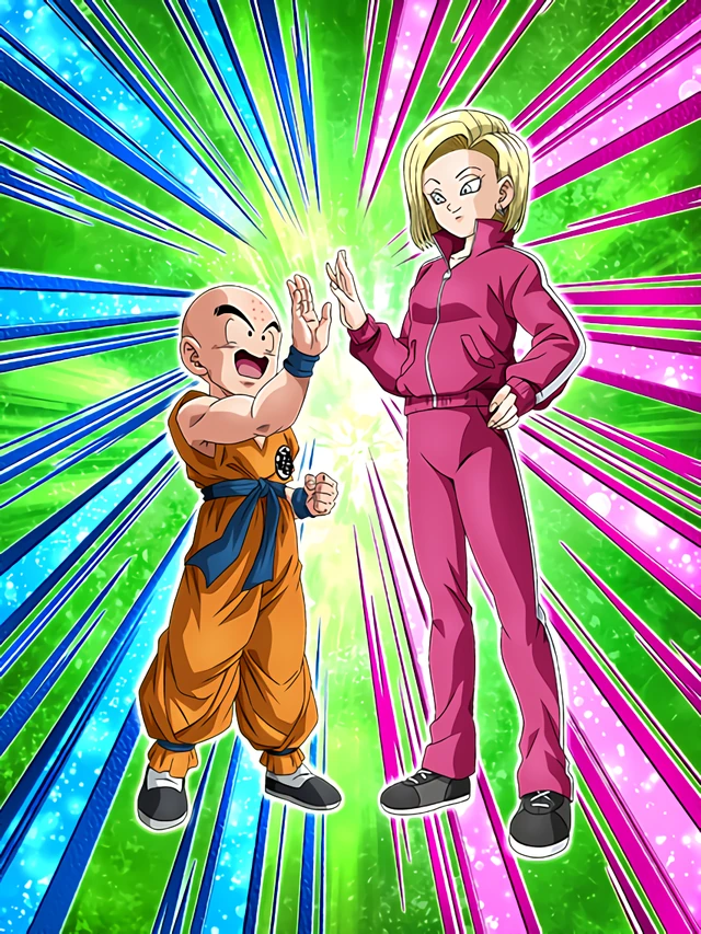 Krillin & Android #18 artwork