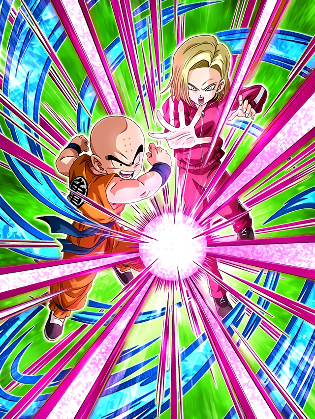 Krillin & Android #18 artwork