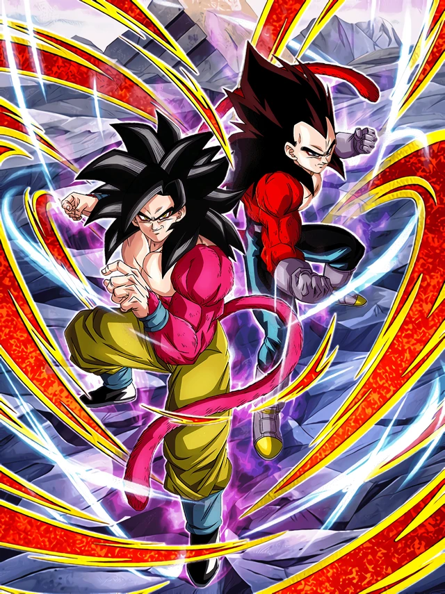 Super Saiyan 4 Goku & Super Saiyan 4 Vegeta artwork