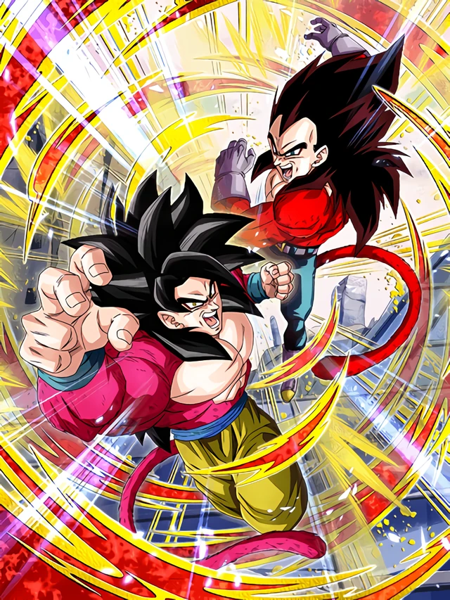 Super Saiyan 4 Goku & Super Saiyan 4 Vegeta artwork