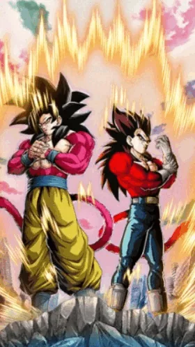 Super Saiyan 4 Goku & Super Saiyan 4 Vegeta artwork
