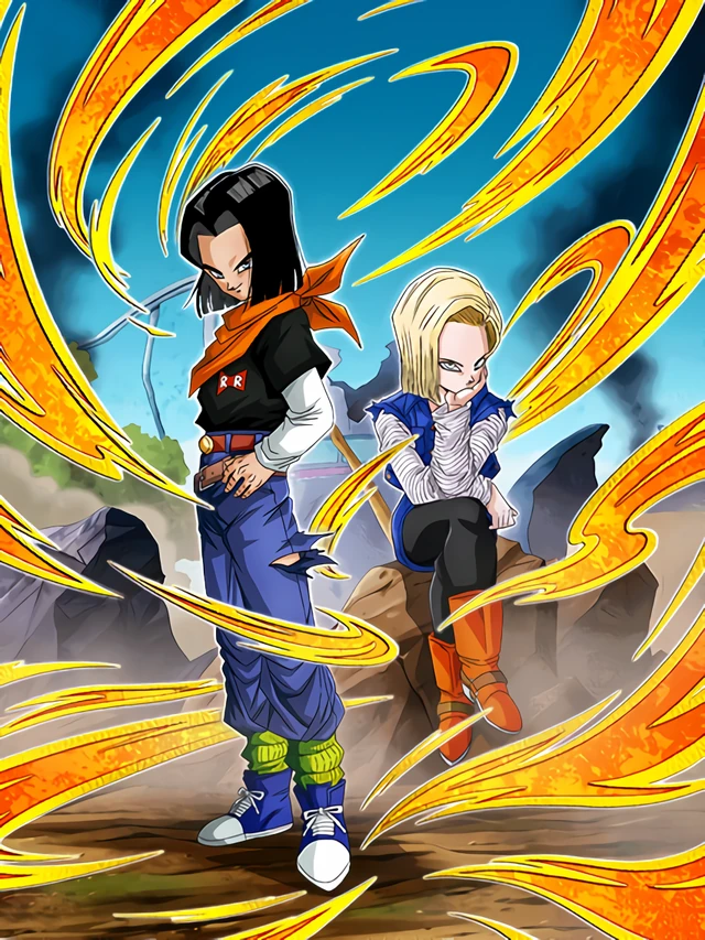 Androids #17 (Future) & #18 (Future) artwork