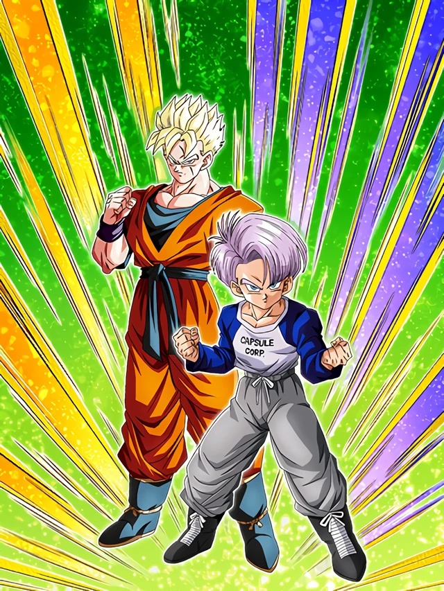 Super Saiyan Gohan (Future) & Trunks (Youth) (Future) artwork