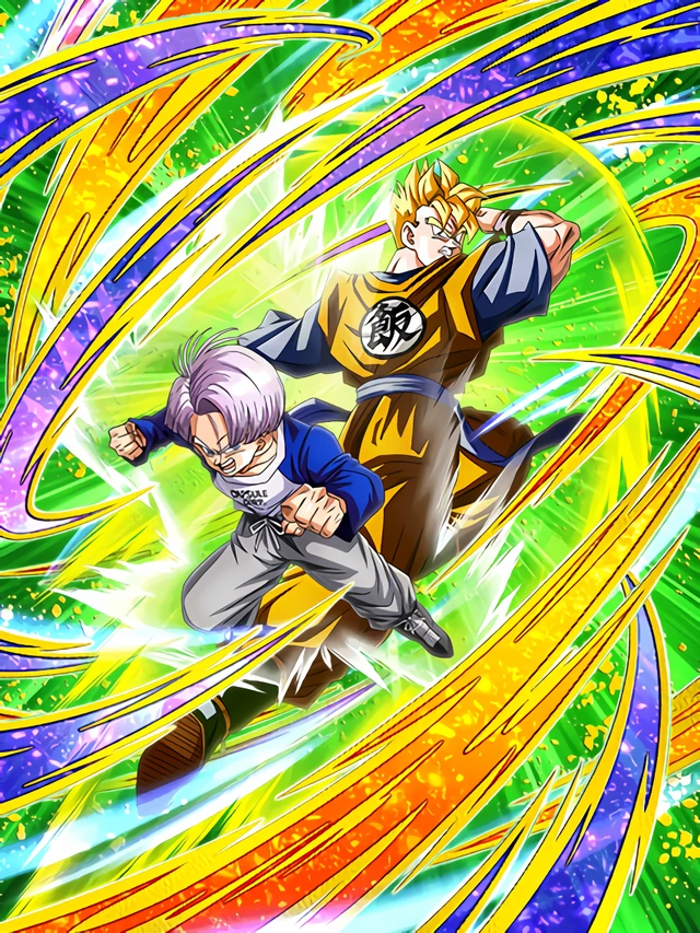 Super Saiyan Gohan (Future) & Trunks (Youth) (Future) artwork