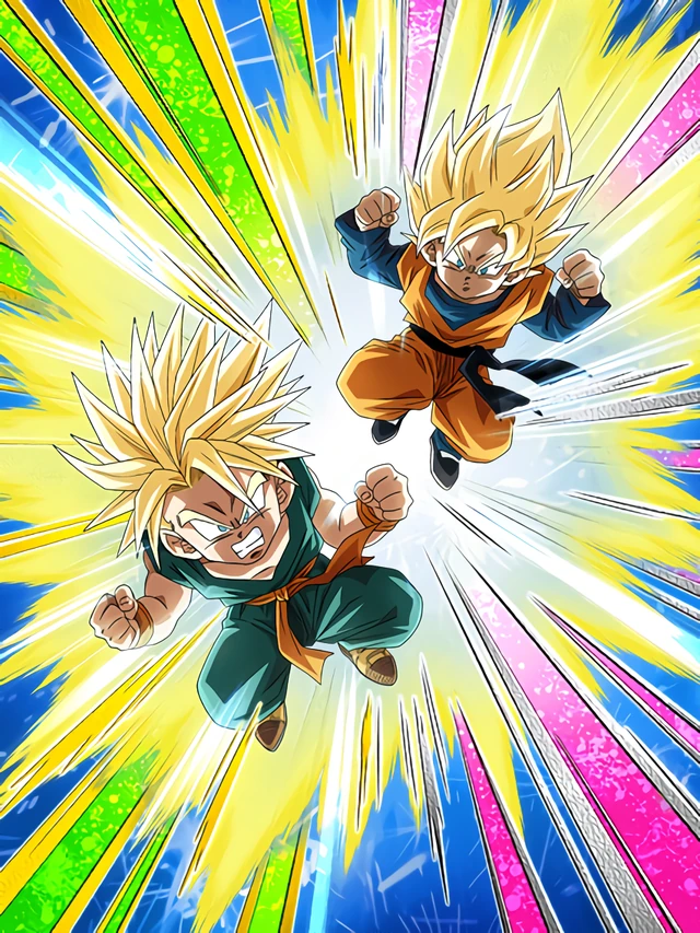 Super Saiyan Trunks (Kid) & Super Saiyan Goten (Kid) artwork