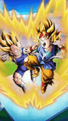 Super Saiyan Goku Jr. &
Super Saiyan Vegeta Jr. artwork