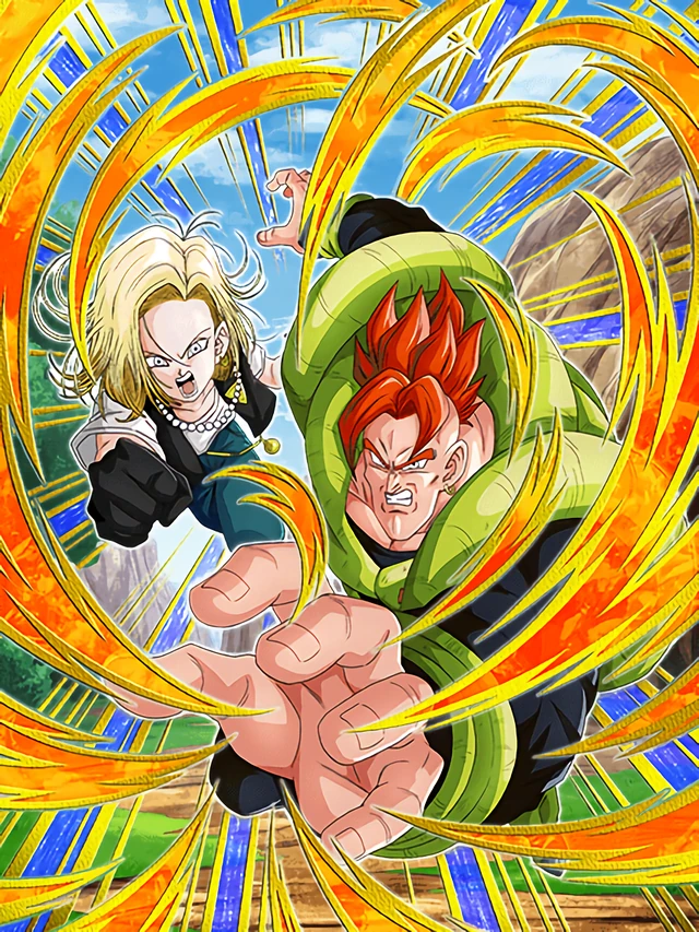 Androids #16 & #18 artwork