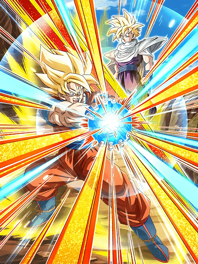 Super Saiyan Goku/Super Saiyan Gohan (Youth) artwork