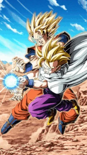 Super Saiyan Goku & Super Saiyan Gohan (Youth) artwork