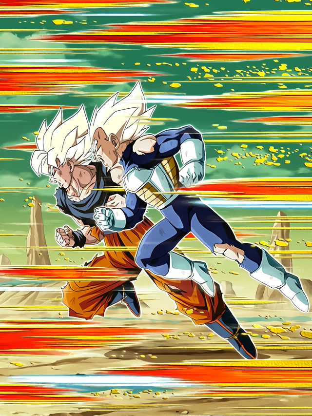 Super Saiyan Goku & Super Saiyan Vegeta artwork