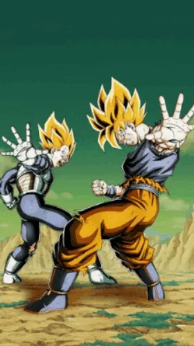 Super Saiyan Goku & Super Saiyan Vegeta artwork