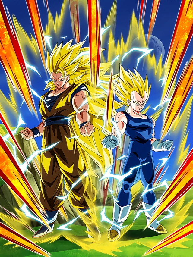 Super Saiyan 3 Goku & Super Saiyan 2 Vegeta artwork