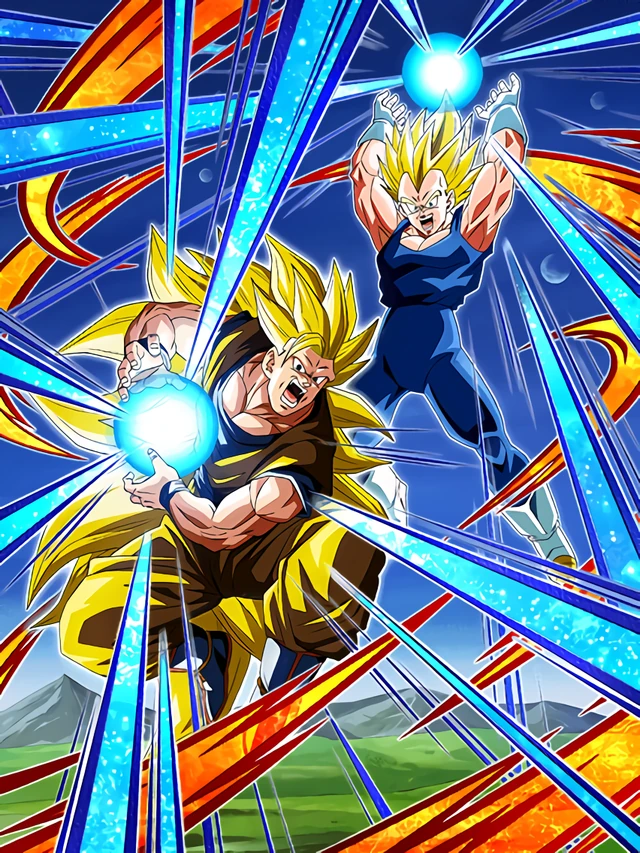 Super Saiyan 3 Goku & Super Saiyan 2 Vegeta artwork