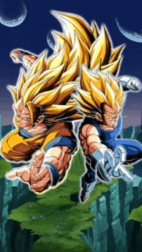 Super Saiyan 3 Goku & Super Saiyan 2 Vegeta artwork