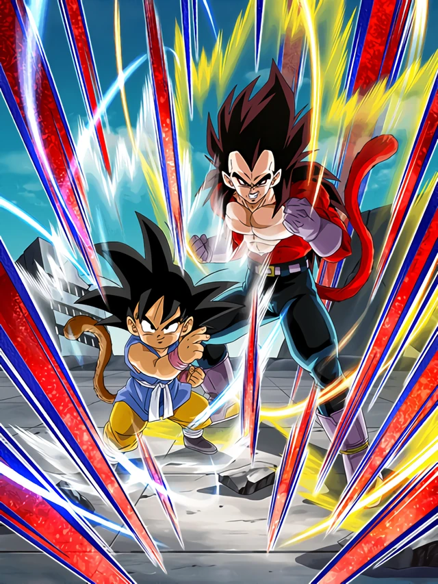 Goku (GT) & Super Saiyan 4 Vegeta artwork
