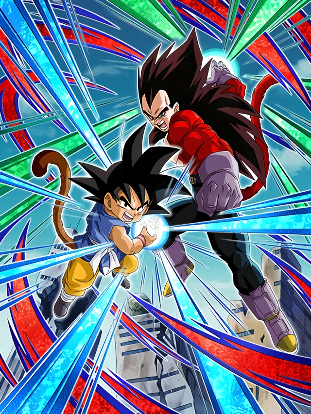 Goku (GT) & Super Saiyan 4 Vegeta artwork