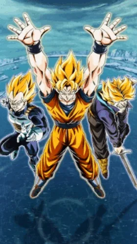 Super Saiyan Goku &
Super Saiyan Vegeta & Super Saiyan Trunks (Teen) artwork