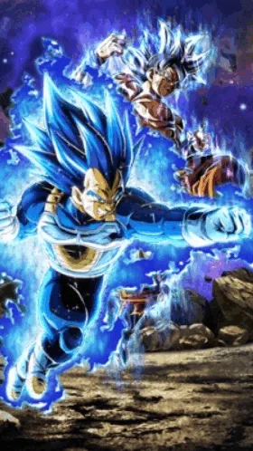 Super Saiyan God SS Evolved Vegeta artwork
