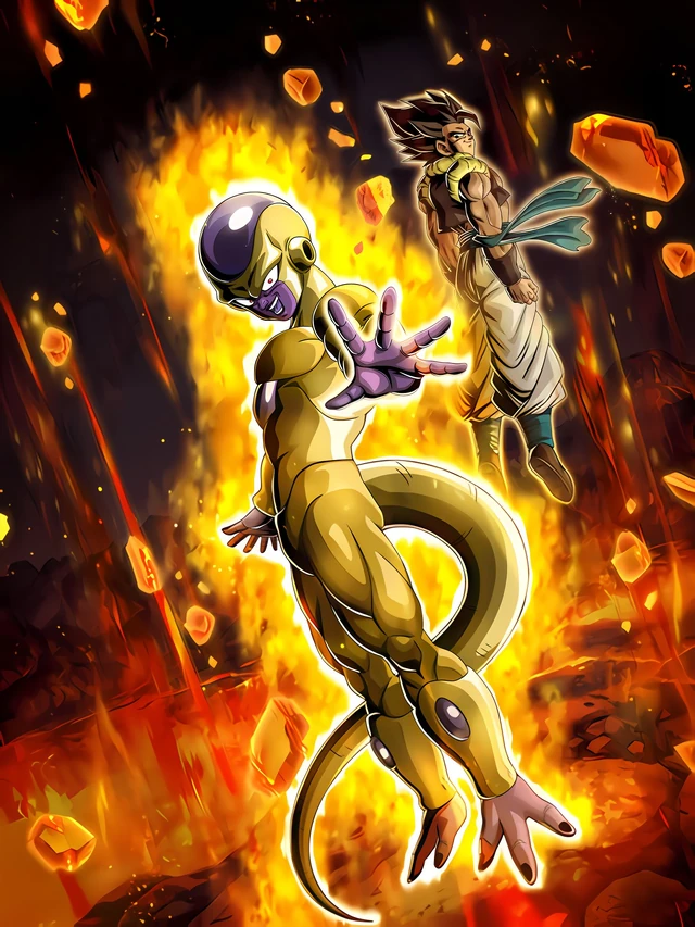 Golden Frieza + Gogeta artwork